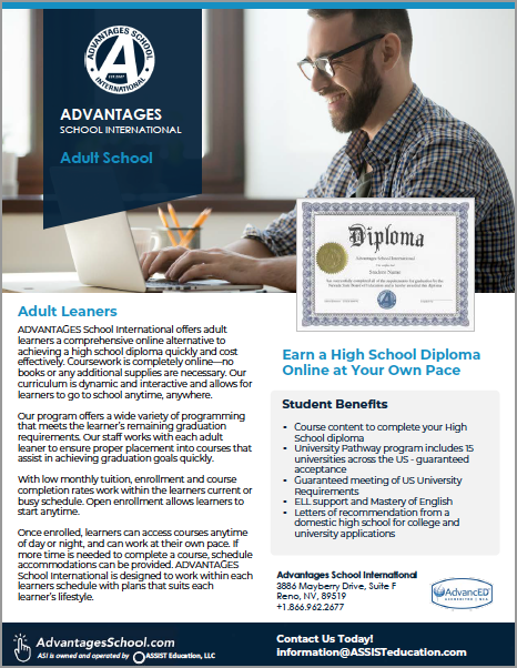 Accredited High School Diploma For Adults 1 High School For Adults
